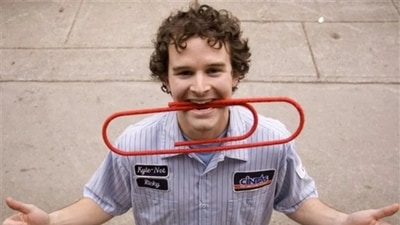 Meet Kyle MacDonald, American man who used a red paperclip to own a house worth $50,000. Meet Kyle MacDonald, American man who used a red paperclip to own a house worth $50,000.