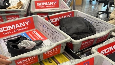 Anand Nichani took to social media and urged authorities to keep separate trays for shoes at security checks. Anand Nichani took to social media and urged authorities to keep separate trays for shoes at security checks.