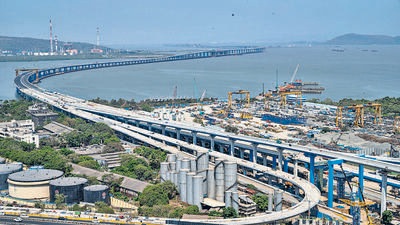 MMRDA expressed apprehension about blasting and other operations at stone crushing plants endangering the structural stability of the trans-harbour link and destroying the environment. Regular blasting activities could also endanger the bridge as well as the proposed food mall near the plants (Satish Bate/HT PHOTO) MMRDA expressed apprehension about blasting and other operations at stone crushing plants endangering the structural stability of the trans-harbour link and destroying the environment. Regular blasting activities could also endanger the bridge as well as the proposed food mall near the plants (Satish Bate/HT PHOTO)
