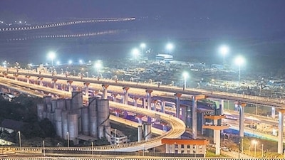 The Mumbai Trans Harbour Link. (Photo by Satish Bate/ Hindustan Times) (Hindustan Times)