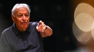 Music director emeritus of the Israel Philharmonic Orchestra (IPO), Zubin Mehta, at the rehearsals at NCPA, ahead of a performance over the weekend. (Raju Shinde/ Hindustan Times)