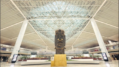 Other than food outlets, T1 has a prayer room, a yoga space, and baby-care rooms. (HT PHOTO) Other than food outlets, T1 has a prayer room, a yoga space, and baby-care rooms. (HT PHOTO)