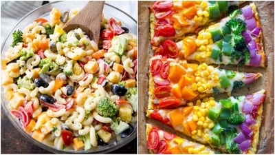 Keep kids' lunches exciting and healthy with trendy, rainbow-inspired recipes. (Pinterest) Keep kids' lunches exciting and healthy with trendy, rainbow-inspired recipes. (Pinterest)