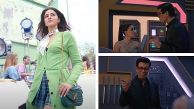 Karan teased the audiences with Ananya Panday's OTT launch as a hustler from South Delhi. Karan teased the audiences with Ananya Panday's OTT launch as a hustler from South Delhi.