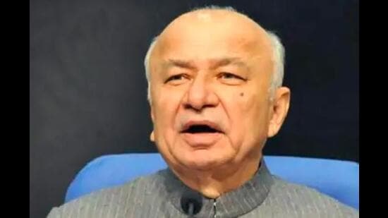 Congress leader and former union home minister Sushil Kumar Shinde