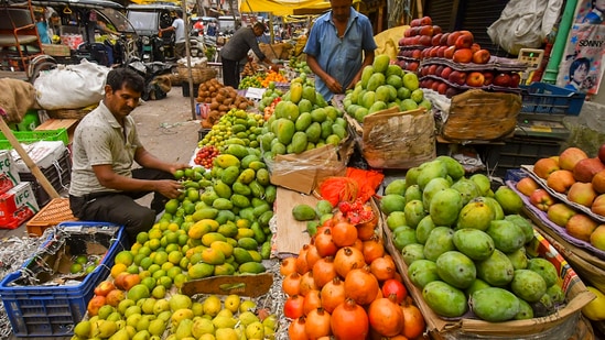 Fruits being sold?at a wholesale market in Guwahati.