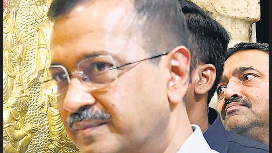 Kejriwal has been in custody since March 21 following his arrest by ED, apart from a 21-day interim bail in May granted by the top court for Lok Sabha elections campaigning. (Sanjeev Verma/HT PHOTO)