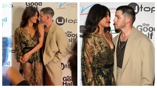 Priyanka Chopra joined Nick Jonas at the premiere of his film in LA on Tuesday night.