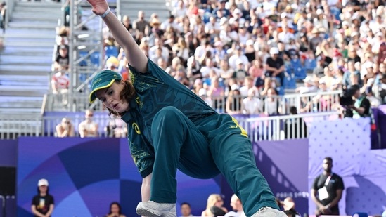 Paris 2024 Olympics - Breaking - B-Girls Round Robin - La Concorde 1, Paris, France - August 09, 2024. Raygun of Australia in action. (REUTERS)