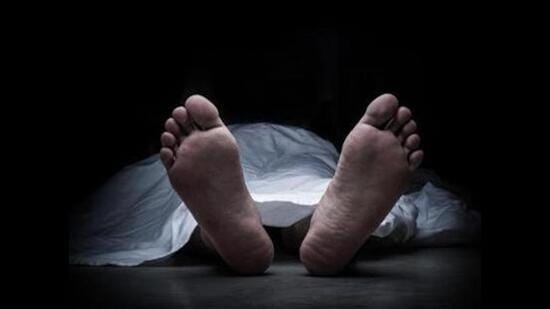 Panic gripped Karabara road area on Tuesday after locals found a half-naked body of an unidentified man tied with to trunk of a tree in a vacant plot, officials said. (HT File)