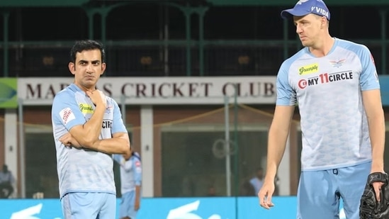 India head coach Gautam Gambhir with bowling coach Morne Morkel