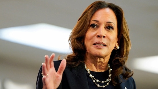 Kamala Harris campaign team has even changed headlines of even small publications, such as WDay Radio in North Dakota.(REUTERS)