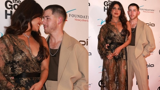 Priyanka Chopra and Nick Jonas at The Good Half premiere in LA