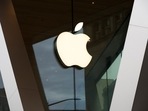An Apple logo adorns the facade of the downtown Brooklyn Apple store in New York. (AP) An Apple logo adorns the facade of the downtown Brooklyn Apple store in New York. (AP)