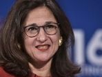 (FILES) Bank of England Deputy Governor Nemat Shafik speaks during a discussion on �Fortifying the Global Financial Safety Net (FILES) Bank of England Deputy Governor Nemat Shafik speaks during a discussion on �Fortifying the Global Financial Safety Net