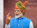 Prime Minister Narendra Modi addresses the nation from the Red Fort on 78th Independence Day(PTI) Prime Minister Narendra Modi addresses the nation from the Red Fort on 78th Independence Day(PTI)