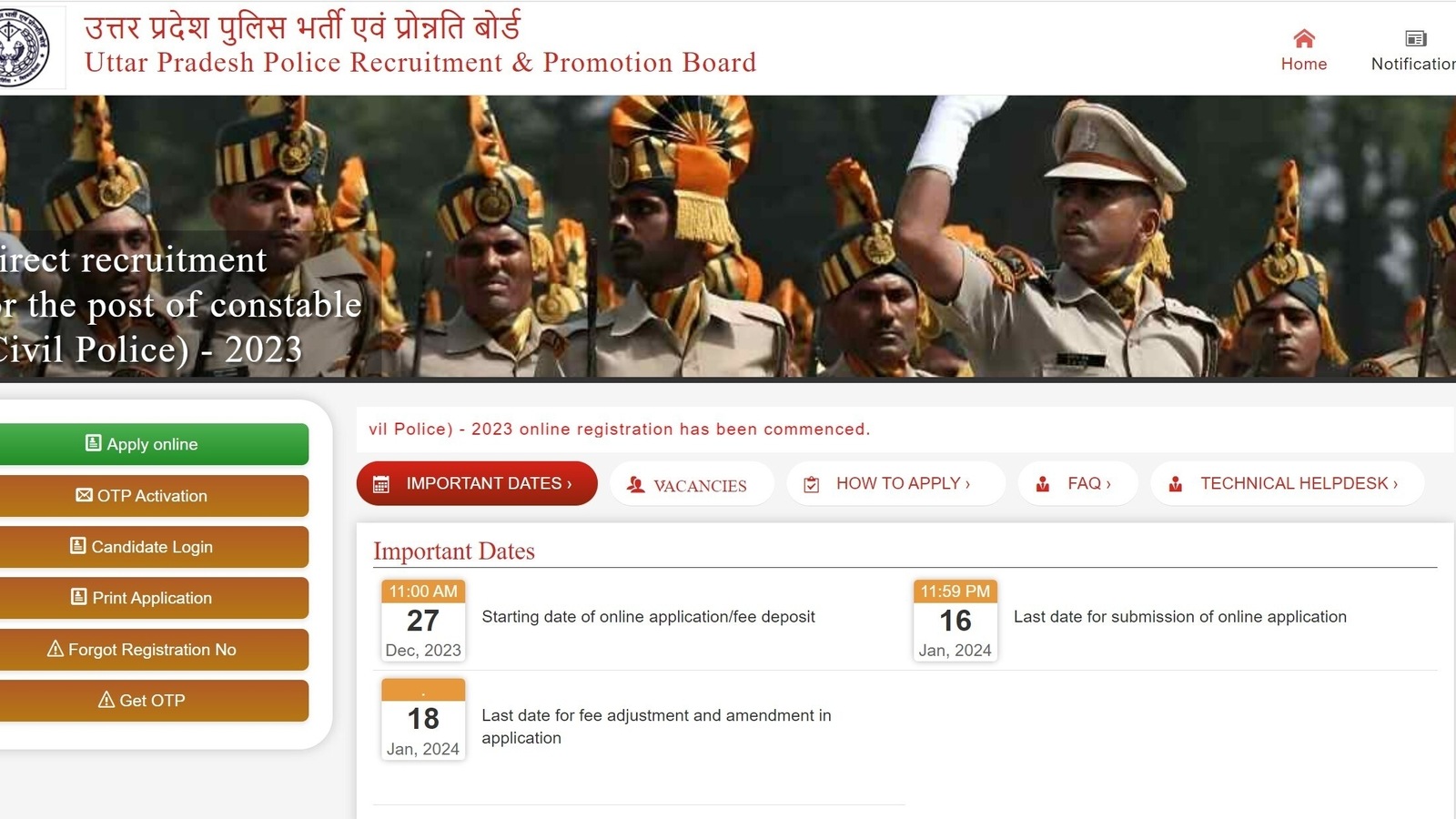 UP Police Admit Card 2024 Live: Latest updates on UPPBPB Constable exam slip, hall tickets