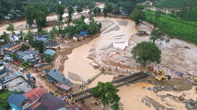 The Kerala government struggles with rehabilitation of people affected by Wayanad landslides (Photo by Hemanth Byatroy / Humane Society International, India / AFP) (AFP) The Kerala government struggles with rehabilitation of people affected by Wayanad landslides (Photo by Hemanth Byatroy / Humane Society International, India / AFP) (AFP)