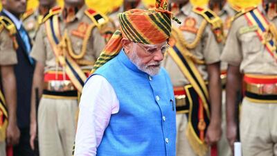 Prime Minister Narendra Modi inspecting the guard of honour to mark the 's Independence Day. (AFP) Prime Minister Narendra Modi inspecting the guard of honour to mark the 's Independence Day. (AFP)