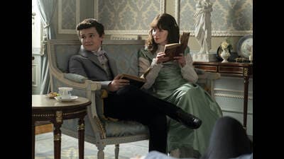 Regency-themed wallpaper, like the ones in Bridgerton, have been a hit this year. Regency-themed wallpaper, like the ones in Bridgerton, have been a hit this year.