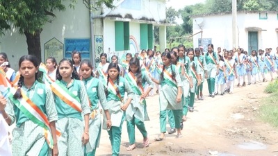Sangeet Natak Akademi students celebrating Independence Day&nbsp; (Official Twitter account )