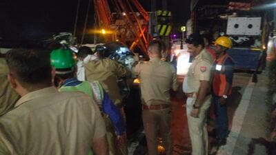 The truck driver has been arrested. (HT Photo) The truck driver has been arrested. (HT Photo)