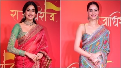 Janhvi Kapoor and Ananya Panday pose for the paparazzi at NMACC. (HT Photo/Varinder Chawla) Janhvi Kapoor and Ananya Panday pose for the paparazzi at NMACC. (HT Photo/Varinder Chawla)