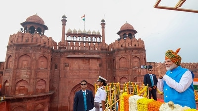 This was Narendra Modi's 11th consecutive speech as prime minister, and he delivered the longest speech by any Indian PM till date, speaking for 98 minutes in total. (Arvind Yadav/Hindustan Times)