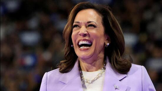 Democratic presidential candidate and US Vice-President Kamala Harris attends a campaign event at University of Nevada, Las Vegas campus, in Las Vegas, Nevada. (REUTERS)