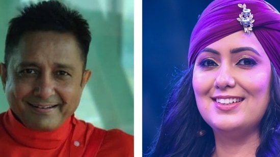 Sukhwinder Singh; (right) Harshdeep Kaur 