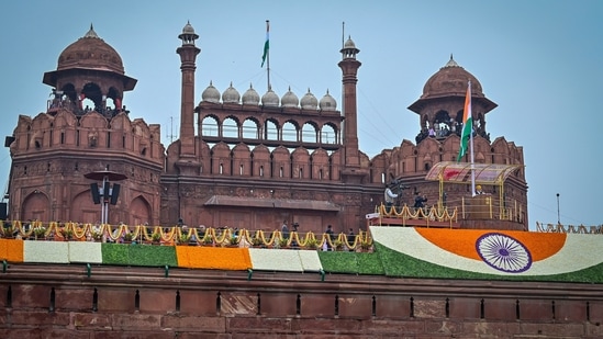 Prime Minister Narendra Modi will address the nation from the historic Red Fort on the occasion of the 78th Independence Day in New Delhi(Hindustan Times)