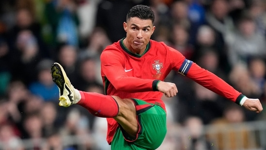 Portugal's Cristiano Ronaldo in action.(AP)