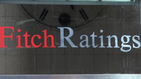 Signage for Fitch Ratings in New York. (AP)