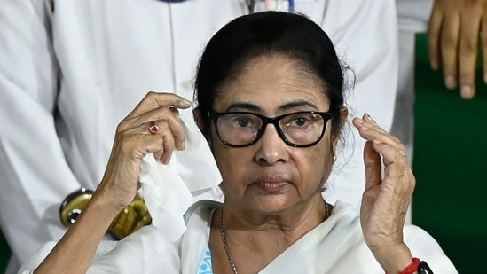 Kolkata, India - Aug. 5, 2024: Chief Minister of West Bengal Mamata Banerjee during inaugiration of 'Vanamahotsov 2024' at the lawn of West Bengal Legislative Assembly House in Kolkata, India, on Monday, August 5, 2024. (Photo by Samir Jana/ Hindustan Times)