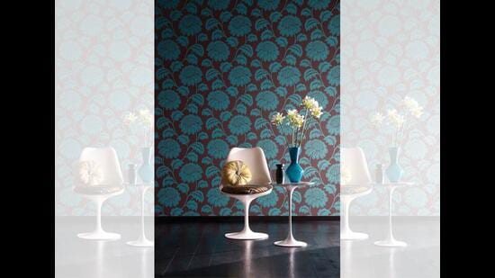 Customise a bespoke mural, a cityscape or a vintage pattern for one wall. (ADOBE STOCK)