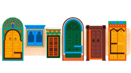 Google Doodle celebrates Indian's Independence Day.