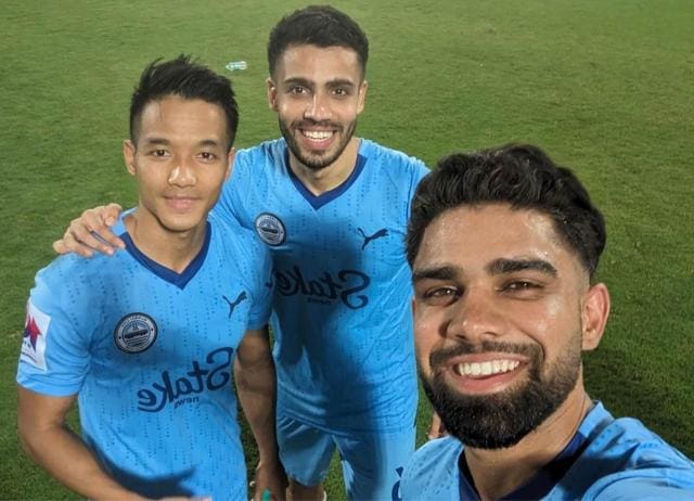 Lallianzuala Chhangte, Akash Mishra, and Vikram Partap Singh share fitness and nutrition advice with each other. (INSTAGRAM/@VIKRAMPARTAPSINGH) Lallianzuala Chhangte, Akash Mishra, and Vikram Partap Singh share fitness and nutrition advice with each other. (INSTAGRAM/@VIKRAMPARTAPSINGH)