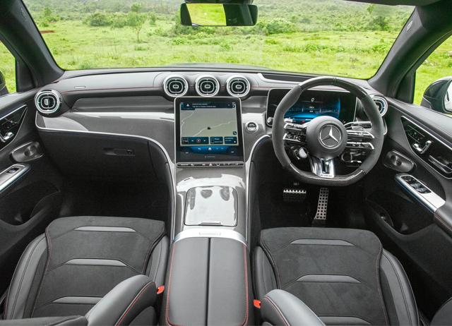 In the GLC 43 Coupe, some of the engine sounds are artificially piped through the audio system. In the GLC 43 Coupe, some of the engine sounds are artificially piped through the audio system.