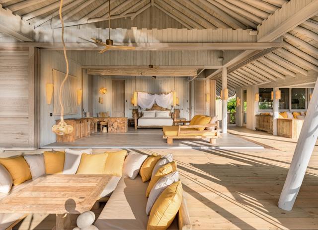 Each of the 14 villas has two butlers to look after guests. Each of the 14 villas has two butlers to look after guests.