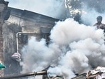 The city has recorded 555 dengue cases from August 1-14, in sharp contrast to 535 cases in July . (Photo by Satish Bate/ Hindustan Times) (Satish Bate/HT PHOTO) The city has recorded 555 dengue cases from August 1-14, in sharp contrast to 535 cases in July . (Photo by Satish Bate/ Hindustan Times) (Satish Bate/HT PHOTO)