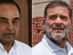 BJP leader Subramanian Swamy and Rahul Gandhi BJP leader Subramanian Swamy and Rahul Gandhi