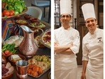 The Turkish spread; (right) the chefs from Instanbul The Turkish spread; (right) the chefs from Instanbul