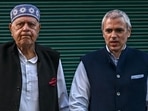 Jammu and Kashmir National Conference President Farooq Abdullah (L) along with his son and former Jammu and Kashmir chief minister Omar Abdullah.(AFP / File) Jammu and Kashmir National Conference President Farooq Abdullah (L) along with his son and former Jammu and Kashmir chief minister Omar Abdullah.(AFP / File)