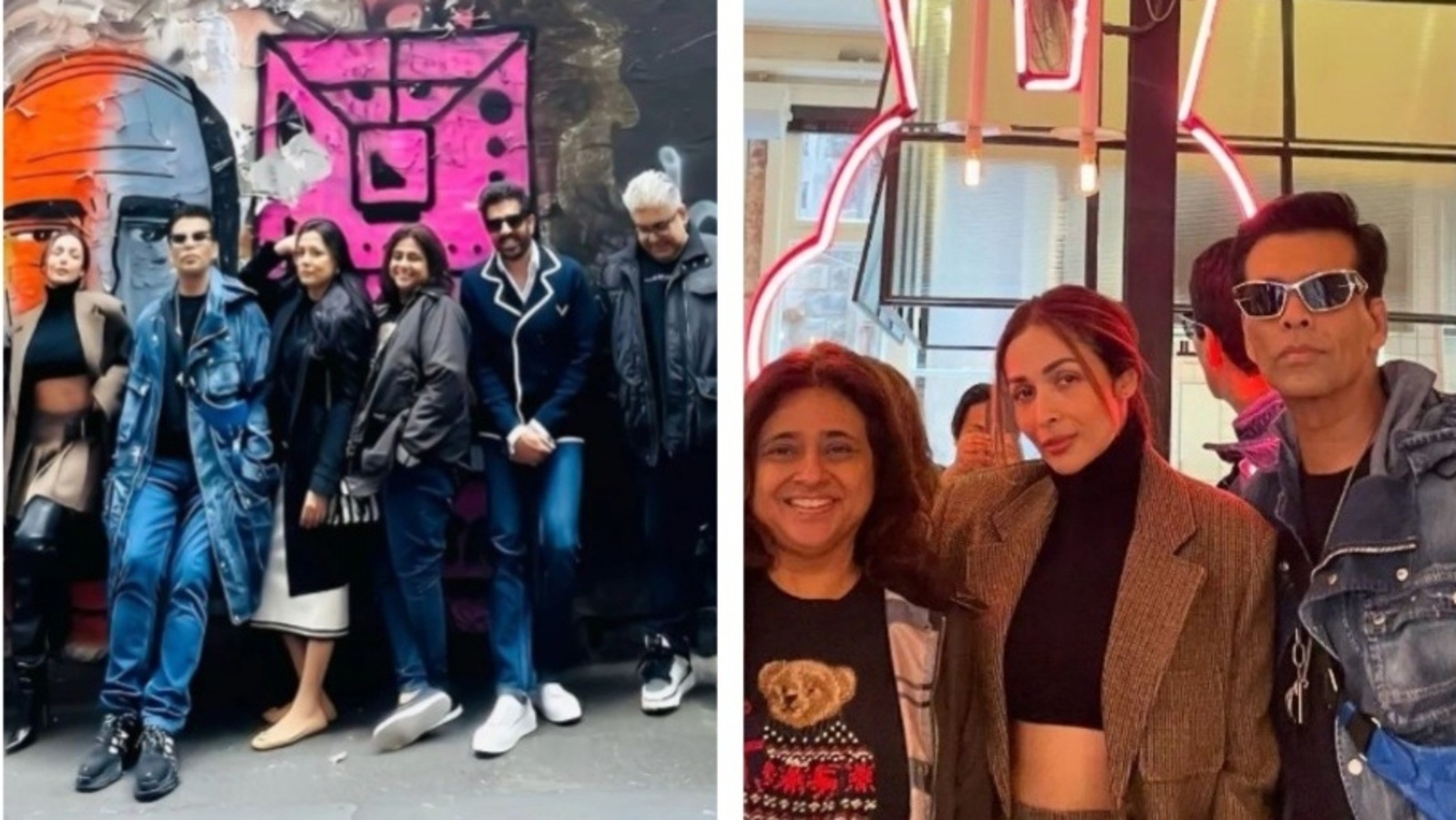 Malaika Arora, Karan Johar, Kartik Aaryan, Kill actor Lakshya stroll Melbourne streets together. See pics