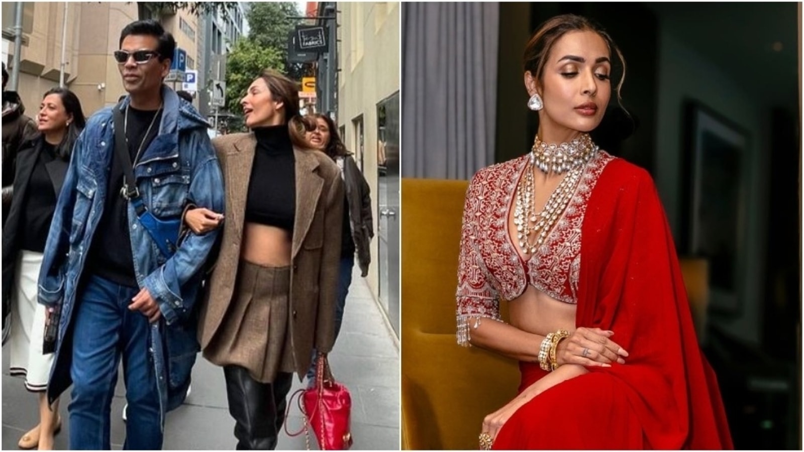 Malaika Arora rocks two glam looks as she hangs out with Karan Johar, attends Indian Film Festival of Melbourne. Pics