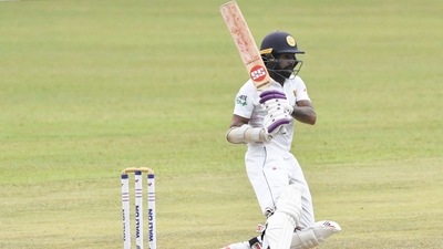 Sri Lanka's Niroshan Dickwella in action. (AFP)