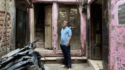 Muhammed Mukhtar in the Walled City. (HT Photo) Muhammed Mukhtar in the Walled City. (HT Photo)