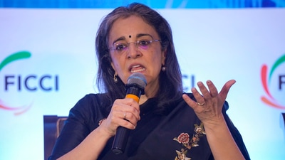 Buch joined SEBI in 2017 and was appointed to the top position in March 2022. (Shashank Parade/PTI) Buch joined SEBI in 2017 and was appointed to the top position in March 2022. (Shashank Parade/PTI)