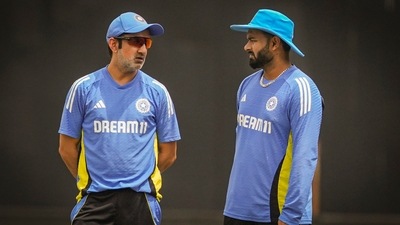 India's Head Coach Gautam Gambhir has a chat with Rishabh Pant during the Sri Lanka series. (PTI) India's Head Coach Gautam Gambhir has a chat with Rishabh Pant during the Sri Lanka series. (PTI)