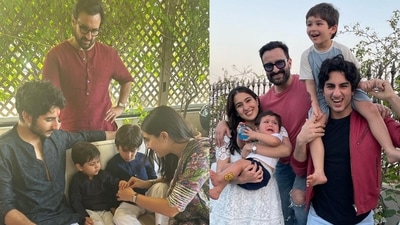 Saif Ali Khan with Sara, Ibrahim, Taimur and Jeh Saif Ali Khan with Sara, Ibrahim, Taimur and Jeh